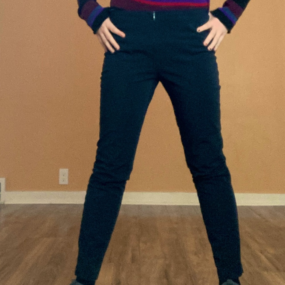 Navy Blue Formal Office Pants Rafello Rossi Giga